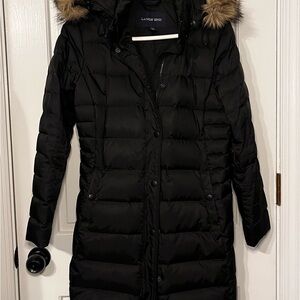 Lands' End Women's Black Puffer Coat